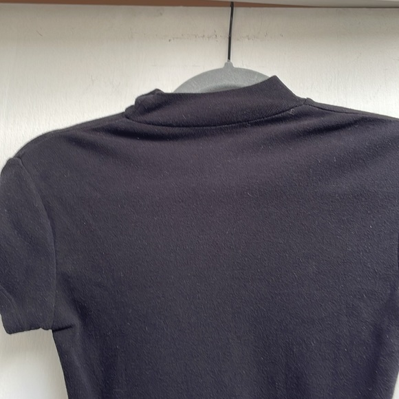 Brandy Melville black short turtleneck, cropped top, one size fits all!! - Picture 6 of 6